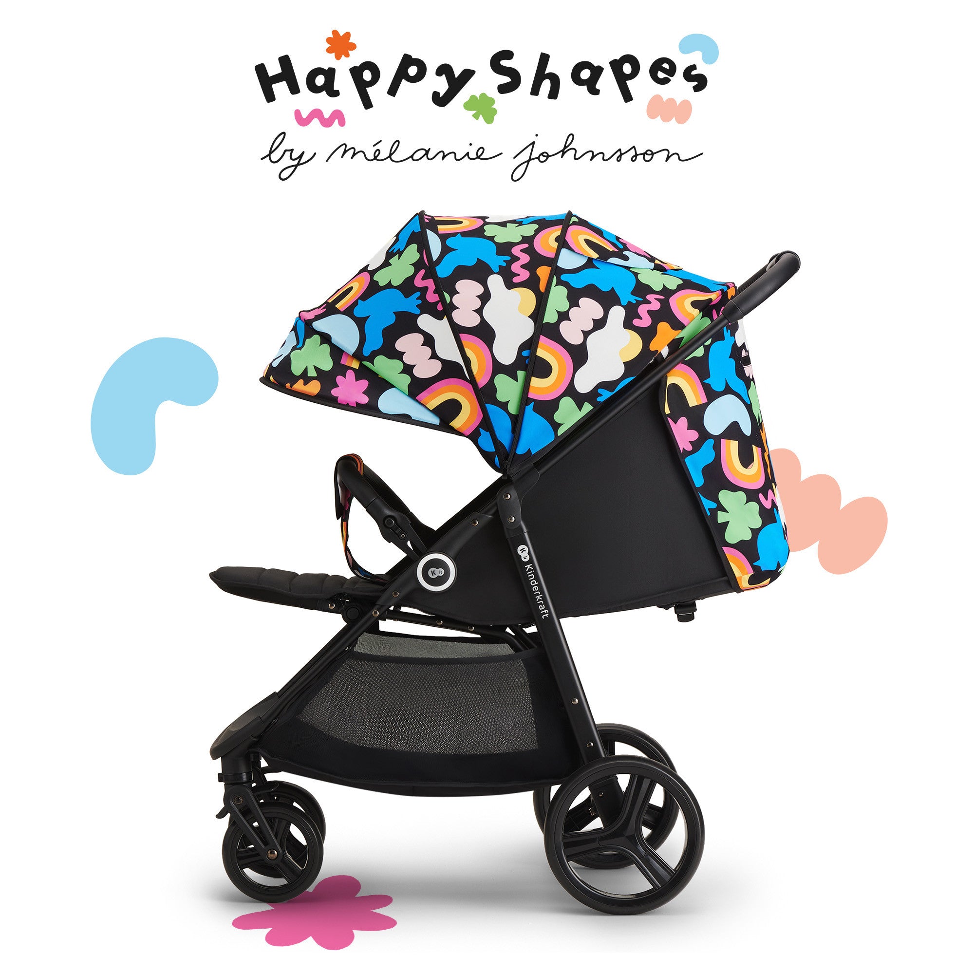 Бебешка Количка Kinderkraft Grande Plus, Happy Shapes