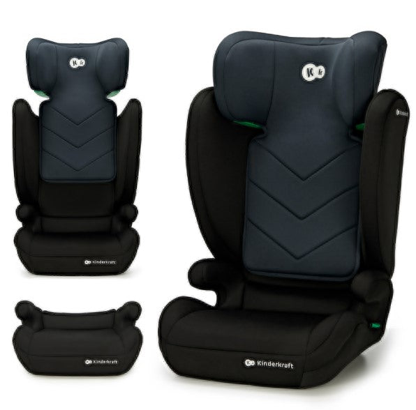 Бустерна Седалка С Облегалка Kinderkraft I-Spark, Черна