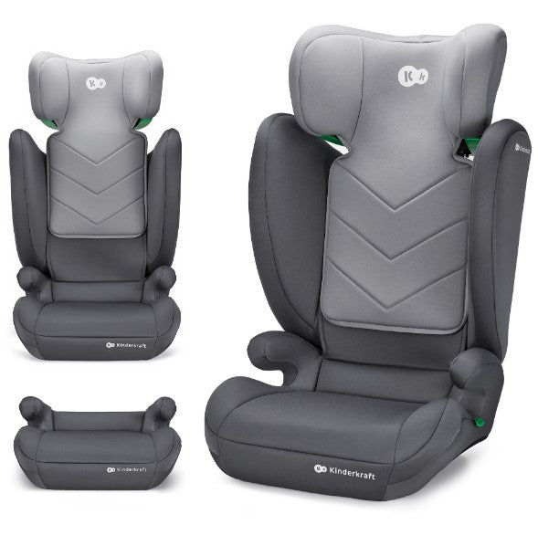 Бустерна Седалка С Облегалка Kinderkraft I-Spark, Сива