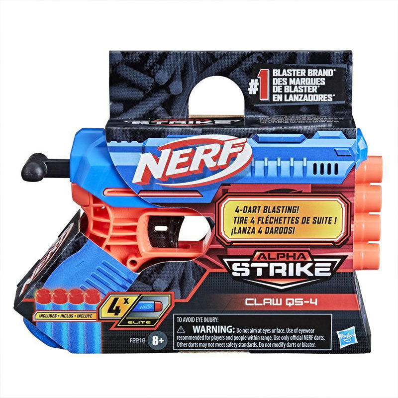 Nerf Alpha Strike Бластер Claw Qs-4 4 Патрона --- BebeMama