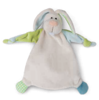 Nici Мека Кърпичка За Гушкане Заек Със Зелено Ухо 25Х25См. 0+ Мес. --- BebeMama