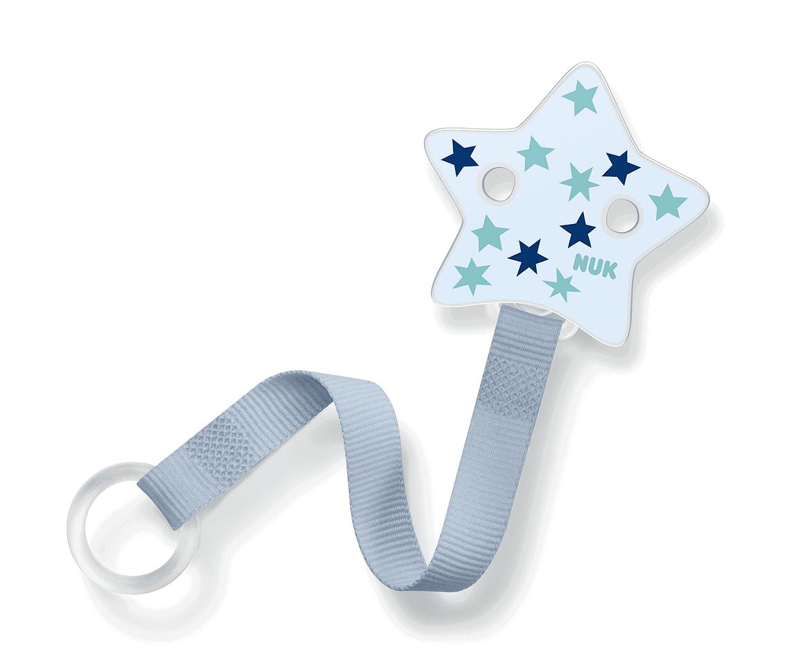 Nuk Лента За Биберон - Синя Звезда --- BebeMama