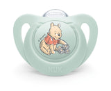 Nuk Биберон Залъгалка Силикон 0-6 Мес. 1Бр Мечо Пух + Кутийка За Съхранение И Стерилизация В Микровълнова- Мечо Пух --- BebeMama
