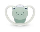 Nuk Биберон Залъгалка Силикон 0-6 Мес. 1Бр Space + Box- Жаба --- BebeMama