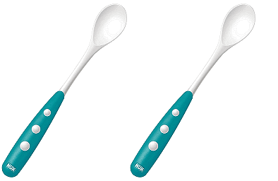 Nuk Пластмасови Лъжички 2 Бр. - Син --- BebeMama