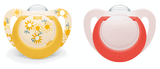 Nuk Биберон Залъгалка Силикон 6-18 Мес. 2Бр. Star - Момиче --- BebeMama