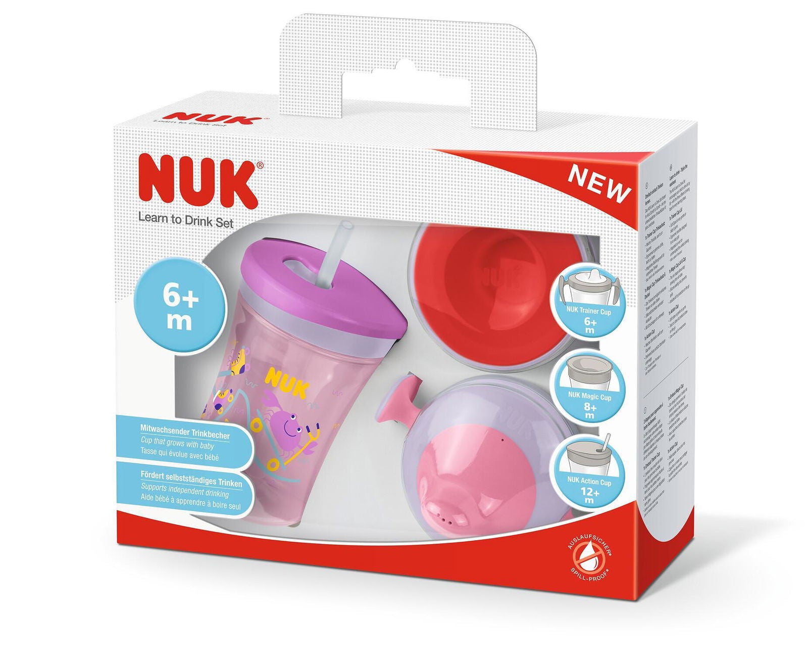Nuk Сет Evolution Cups All-In-One Момиче --- BebeMama