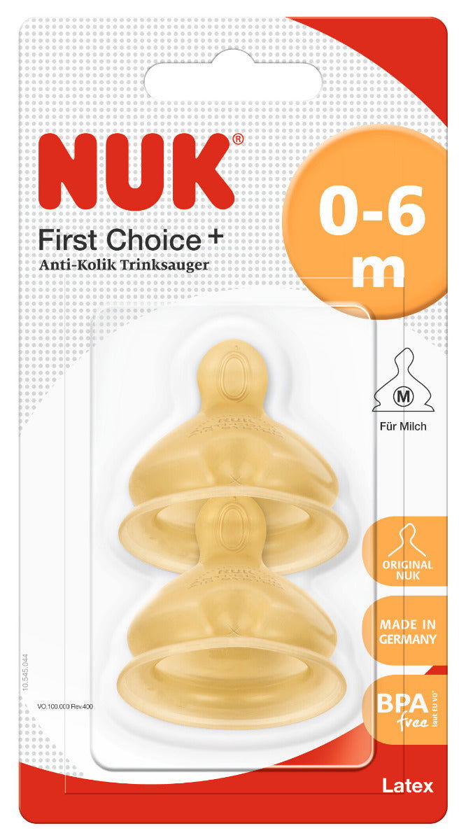 Nuk First Choice Биберон За Хранене Каучук 0-6М 2Бр. Р-Р M --- BebeMama