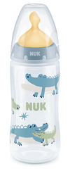 Nuk First Choice Рр Шише Temperature Control 300Мл Каучук Микс - Син --- BebeMama