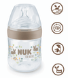 Nuk For Nature Шише Рр Temperature Control 150Мл. Със Силиконов Биберон 0+ S - Бежов --- BebeMama