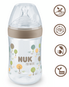 Nuk For Nature Шише Рр Temperature Control 260Мл. Със Силиконов Биберон 0+Мес. М - Бежов --- BebeMama