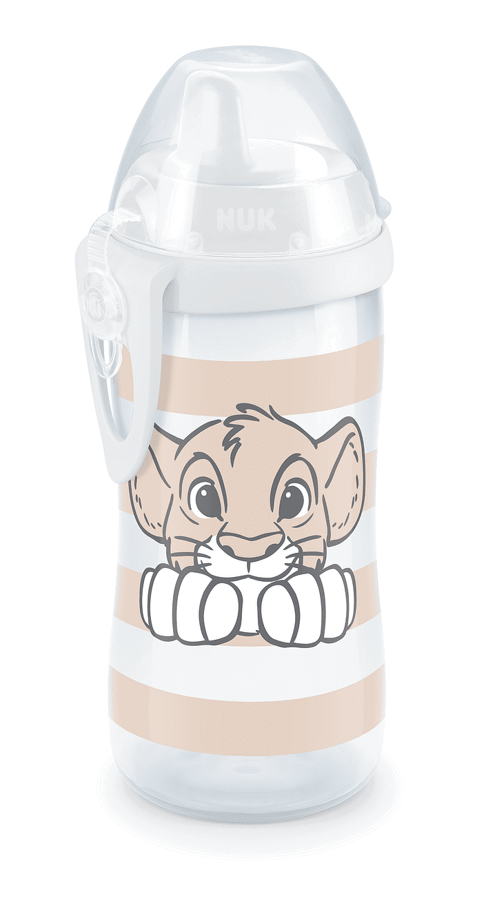Nuk Kiddy Cup 300Мл. С Твърд Накрайник 12+Мес. Lion King --- BebeMama