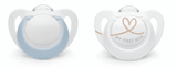 Nuk Бибeрон Залъгалка Силикон 0-2Мес. 2Бр. Star Момче --- BebeMama