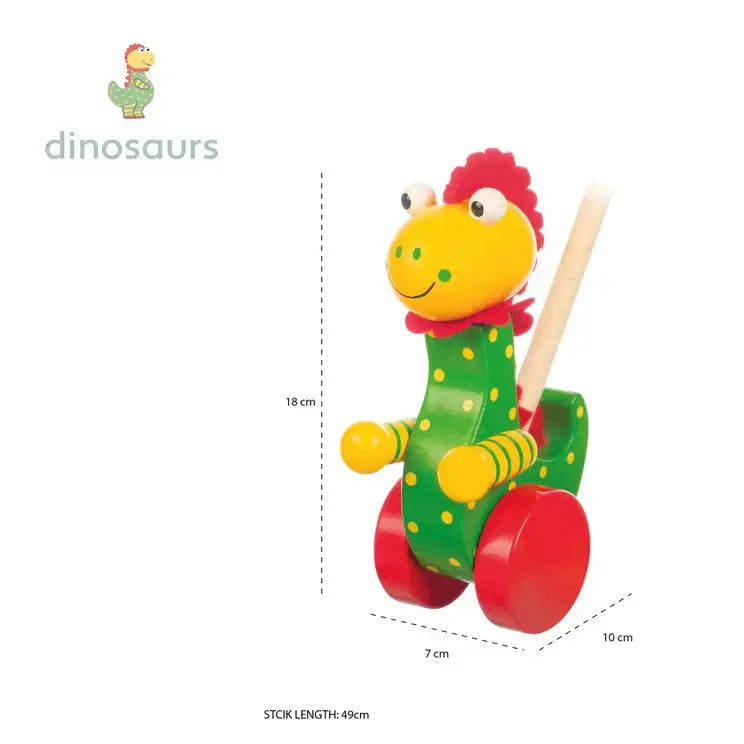 Дървена Буталка "Весел Динозавър" - Dinosaurs