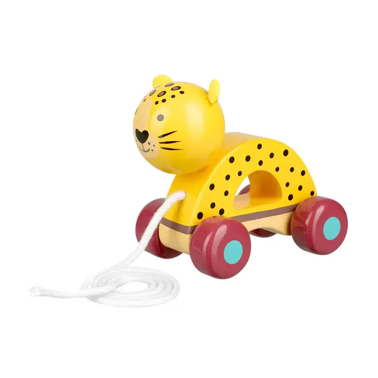 Играчка За Дърпане Леопард - Jungle Animals