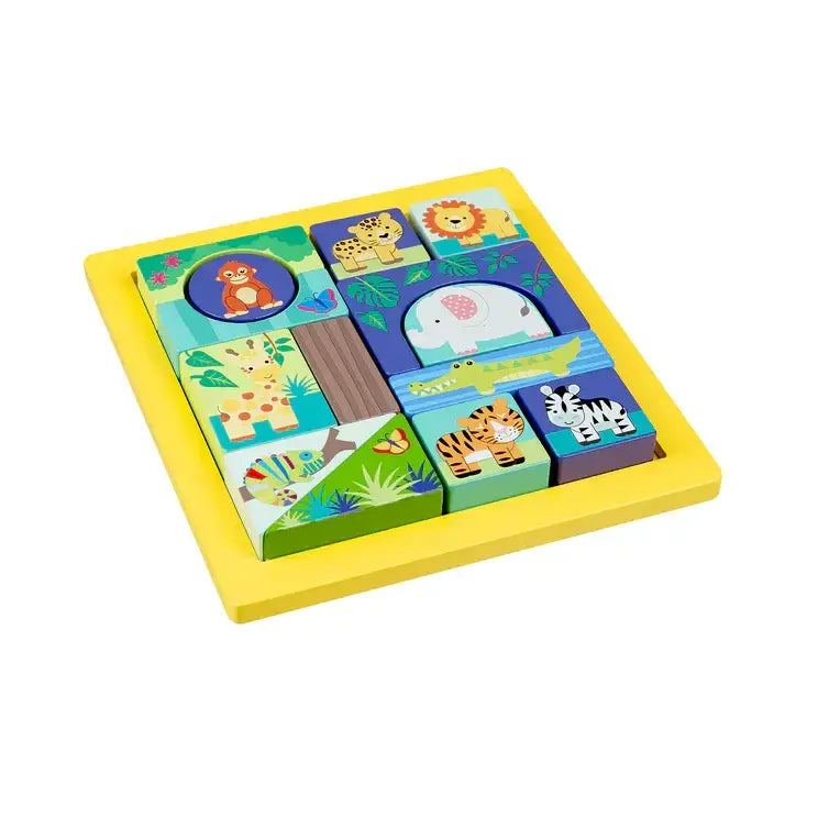 Montessori "Dzsungel" puzzle - Dzsungelállatok