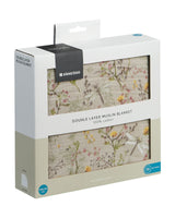 Oдеяло От Муселин Двупластово 100Х100 См Secret Garden Beige --- BebeMama