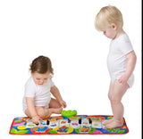 Playgro Pistă muzicală 3 în 1 pentru pian cu sunete de junglă, 6M+