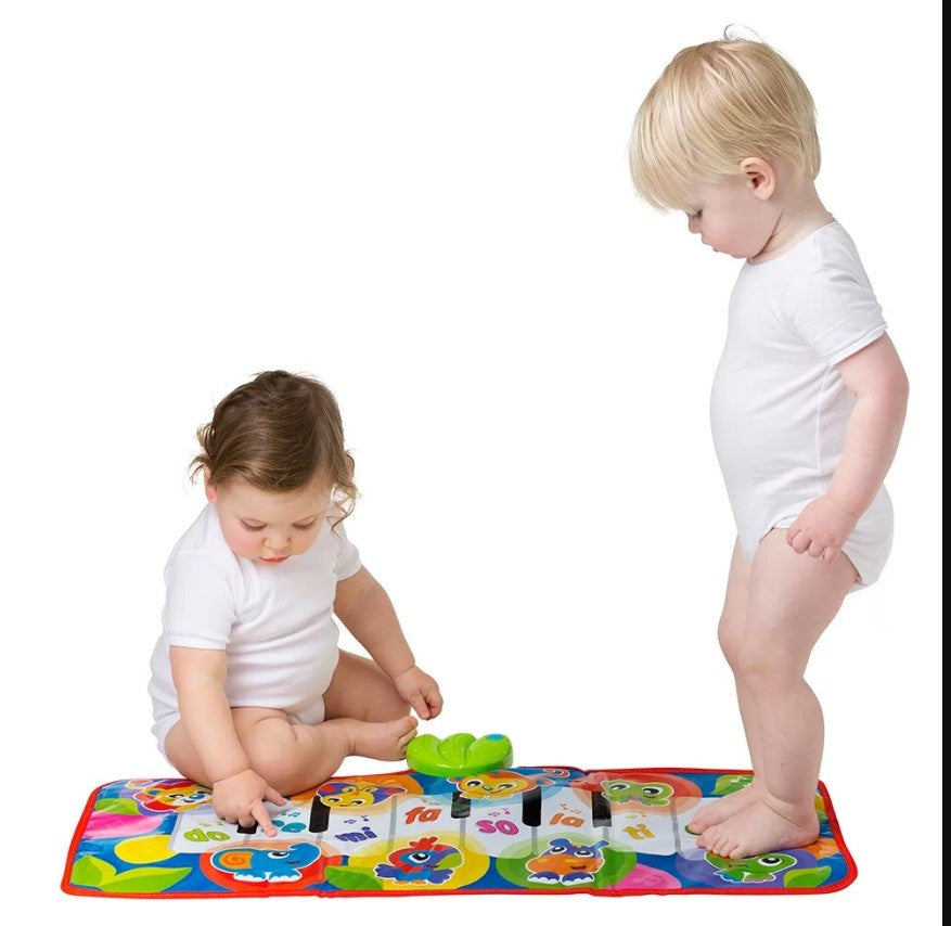 Playgro Pistă muzicală 3 în 1 pentru pian cu sunete de junglă, 6M+