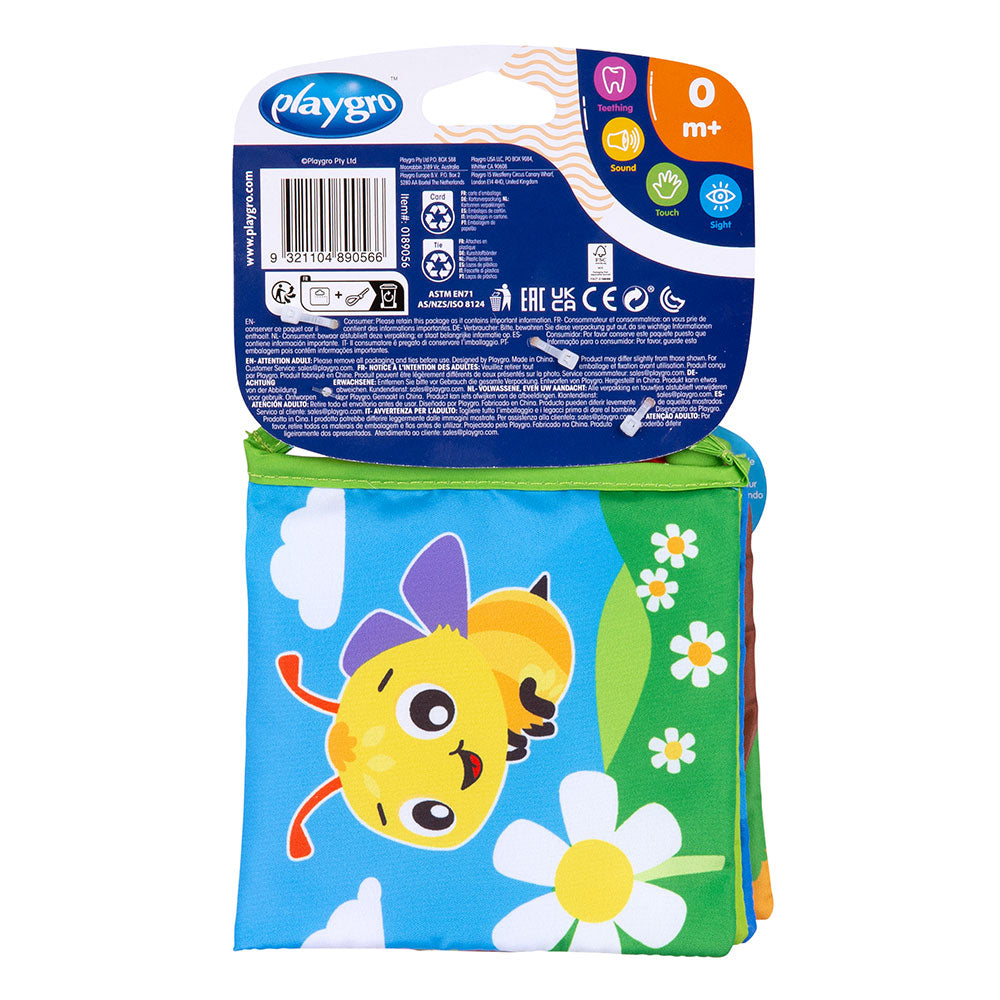 Текстилна Книжка За Количка С Гризалка 0м+ Playgro