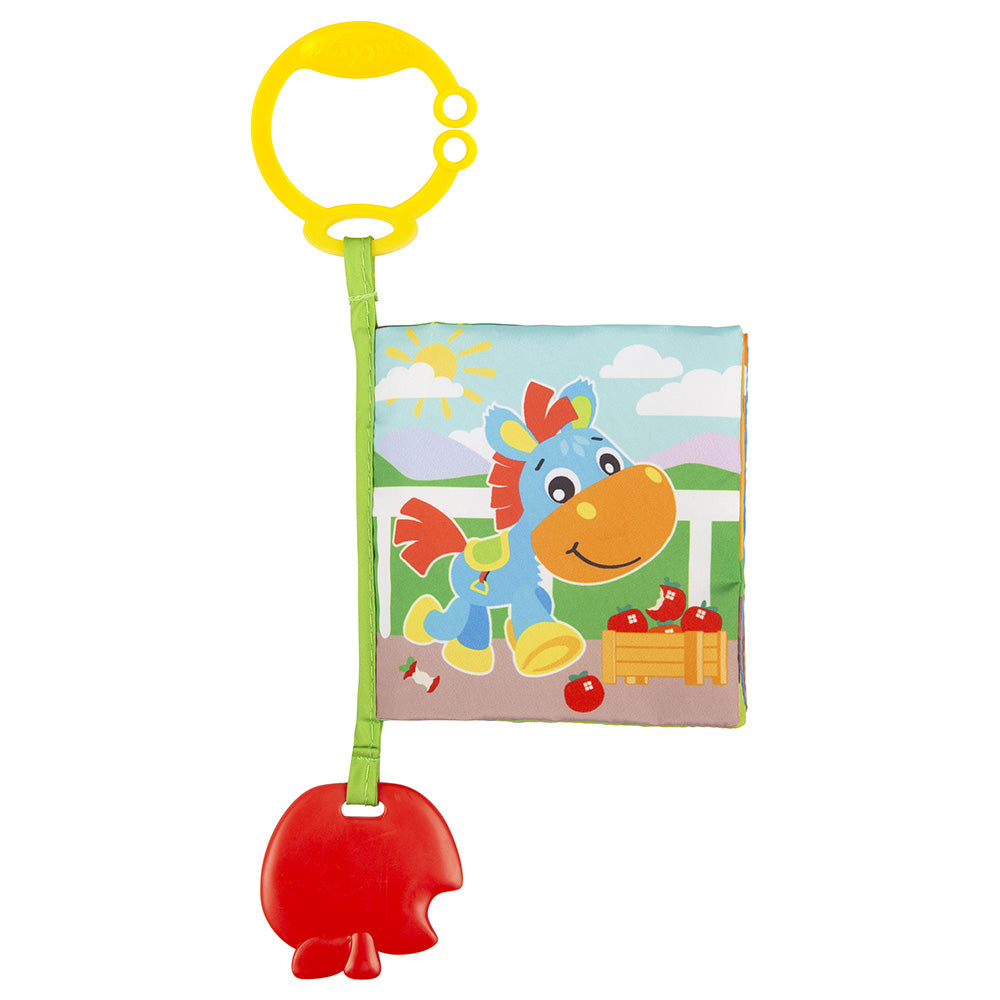 Текстилна Книжка За Количка С Гризалка 0м+ Playgro
