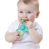 Силиконова Гризалка Костенурка С Пукаща Черупка Popper 6м+ Playgro