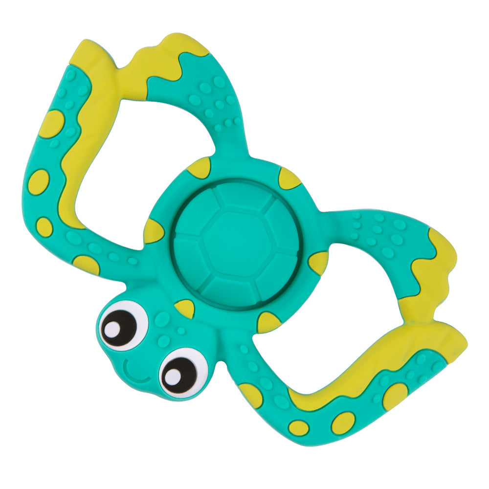 Силиконова Гризалка Костенурка С Пукаща Черупка Popper 6м+ Playgro