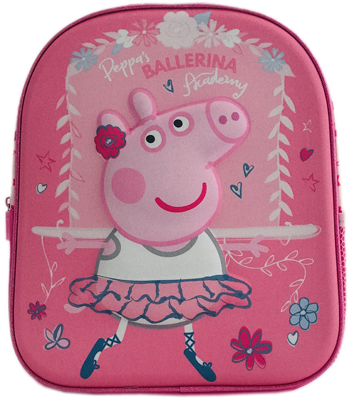 Раница 3Д Пепа Пиг За Детска Градина 32X29X12 Регулируеми Презрамки С 1 Страничeн Джоб С 1 Голямо Отделение С Цип - Детски Раници - Thesmileofyourbaby - BebeMama