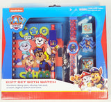 Подаръчен Комплект Пау Патрул С Таен Дневник С Катинарче Печати Мастилница Гума Острилка Химикал С Клипс И Часовник 22X26X5 - Играчки - Thesmileofyourbaby - BebeMama