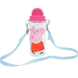 Peppa Pig Бутилка Със Сламка И Дръжка 500Мл. --- BebeMama