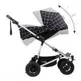 Phil&Teds Кош За Новородено Mb Duet Plus V3.2 - Черно + Бяло Каре --- BebeMama