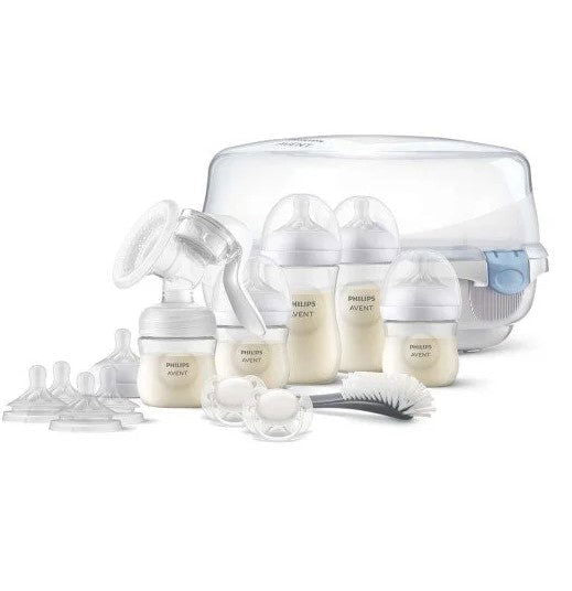 Philips Avent К-Кт Ръчна Помпа За Кърма Mw Стер-Р Шишета Nr 2Х125Мл 2Х260Мл 2 Зал. 4 Биб. Четка --- BebeMama