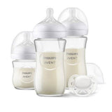 Philips Avent Комплект За Бебе Natural Response 3.0 - Залъг (0-6) + 3 Шишета - Стъкло --- BebeMama