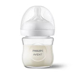 Philips Avent Шише Natural Response 3.0 С Биберон 0М+ 120Мл - Стъкло --- BebeMama