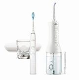Philips Sonicare К-Кт Ел. Четкa За Зъби Diamond Clean 9000 + Орален Душ Power Flosser 3000 - Бял --- BebeMama