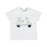 1.004 Тениска К/Р Play Мотор Бял 24 --- BebeMama