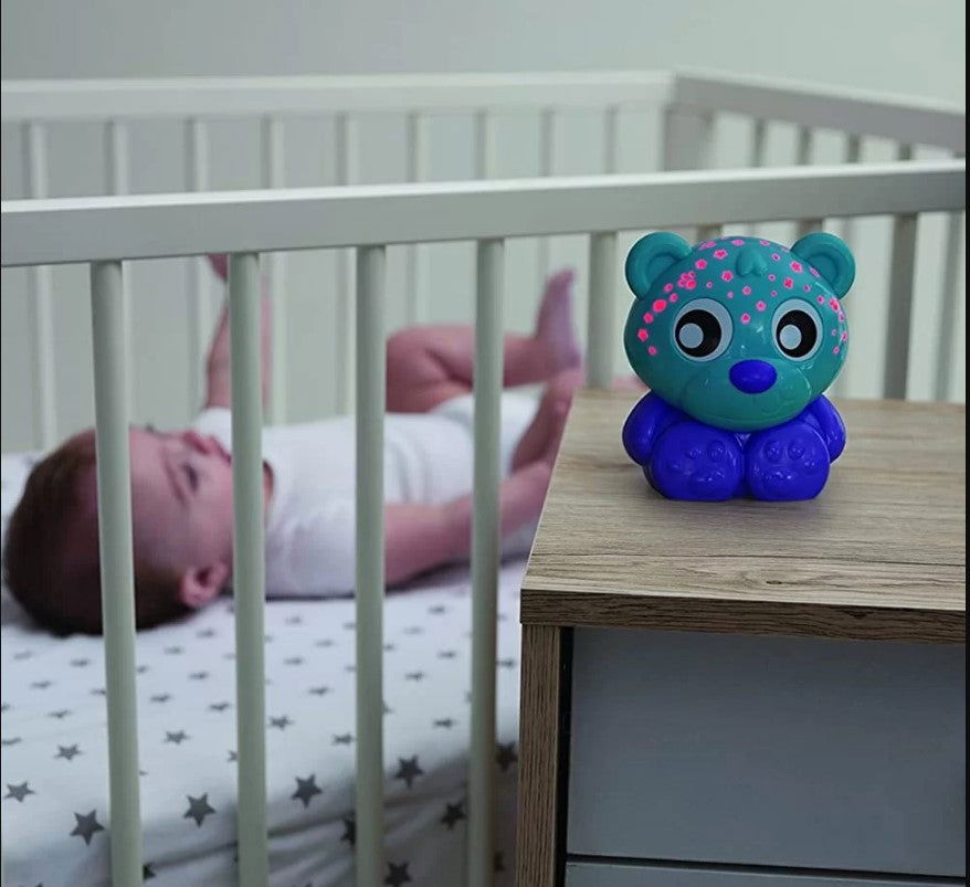 Playgro Проектор И Нощна Лампа Мече "Лека Нощ" Синьо 0М+ --- BebeMama