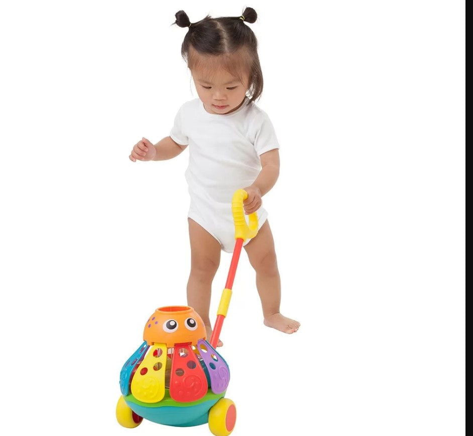 Playgro Активна Играчка За Бутане С Топчета Октопод 12-36М --- BebeMama