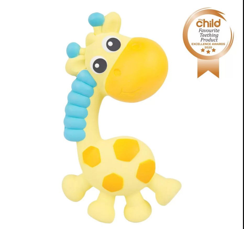 Playgro Гризалка Пискун От Каучук Жираф Джери 3М+ --- BebeMama
