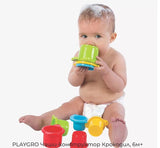 Playgro Чаши Конструктор Крокодил 6М+ --- BebeMama