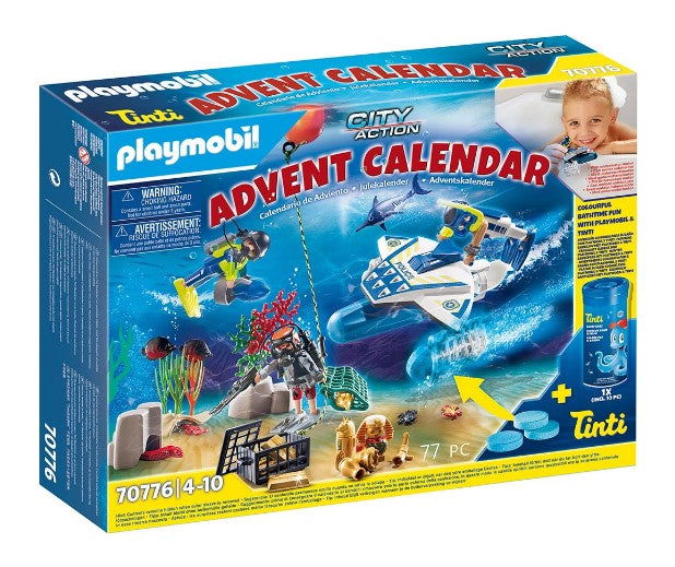 Playmobil - Адвент Календар: Забавна Полицейска Мисия За Гмуркане --- BebeMama