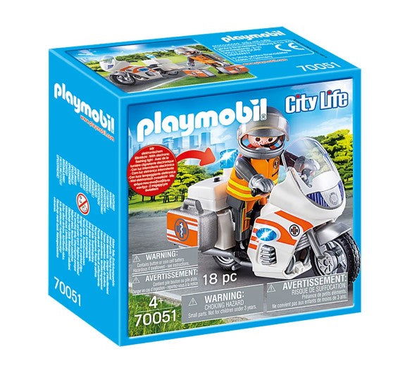 Playmobil - Мотоциклет За Спешна Помощ --- BebeMama