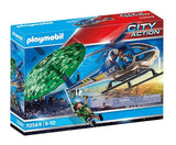 Playmobil - Полицейско Преследване С Хеликоптер --- BebeMama