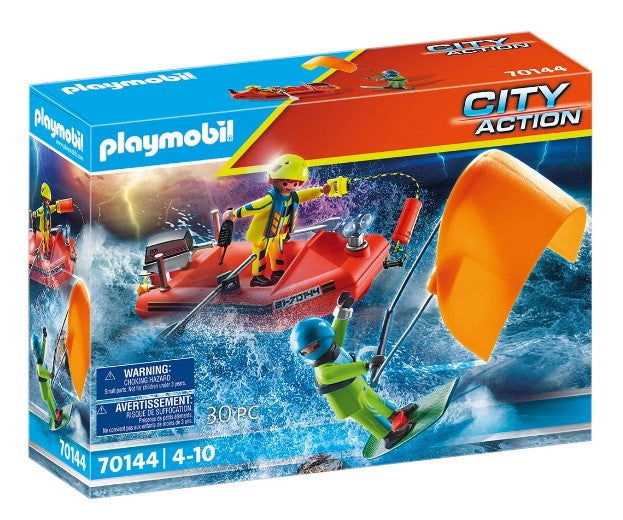 Playmobil - Спасяване На Кайтсърфист С Моторна Лодка --- BebeMama