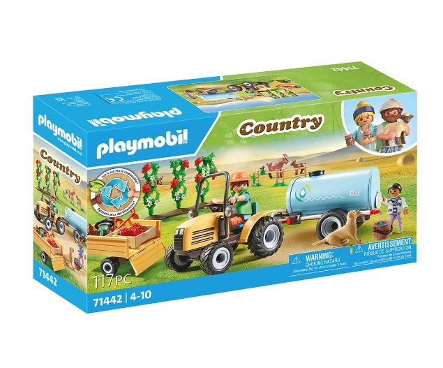 Playmobil - Трактор С Ремарке И Цистерна За Вода --- BebeMama