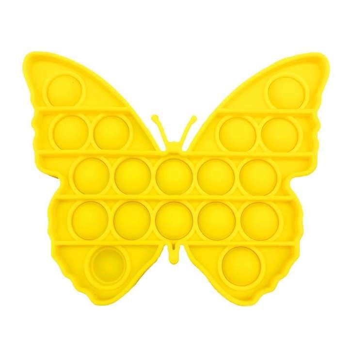 Poppit Fidget Пеперуда Жълт --- BebeMama