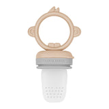 Minikoioi Pulps Силиконова Залъгалка За Плодове И Зеленчуци - Bubble Beige/Powder Grey --- BebeMama