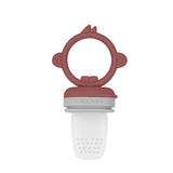 Minikoioi Pulps Силиконова Залъгалка За Плодове И Зеленчуци - Velvet Rose/Powder Grey --- BebeMama