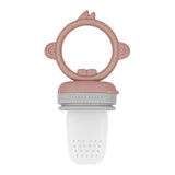 Minikoioi Pulps Силиконова Залъгалка За Плодове И Зеленчуци - Woody Brown/Powder Grey --- BebeMama