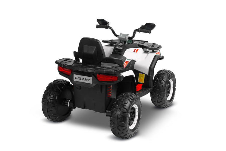 Акумулаторен Автомобил Quad Gigant Бял Caretero Toyz --- BebeMama